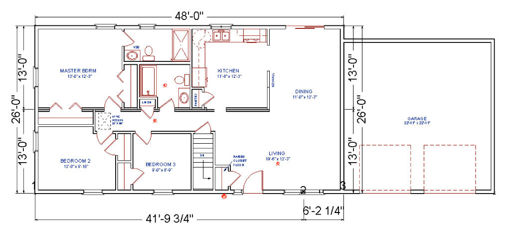 Birchwood Modular Ranch House Plans